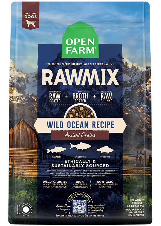 Open Farm | Wild Ocean Ancient Grain RawMix | Dry Dog Food Near Me Toronto | ARMOR THE POOCH